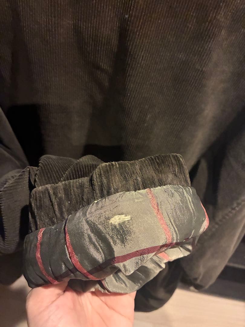 GIORGIO ARMANI アーカイブ コーデュロイ　ハーフコート　ブラウン