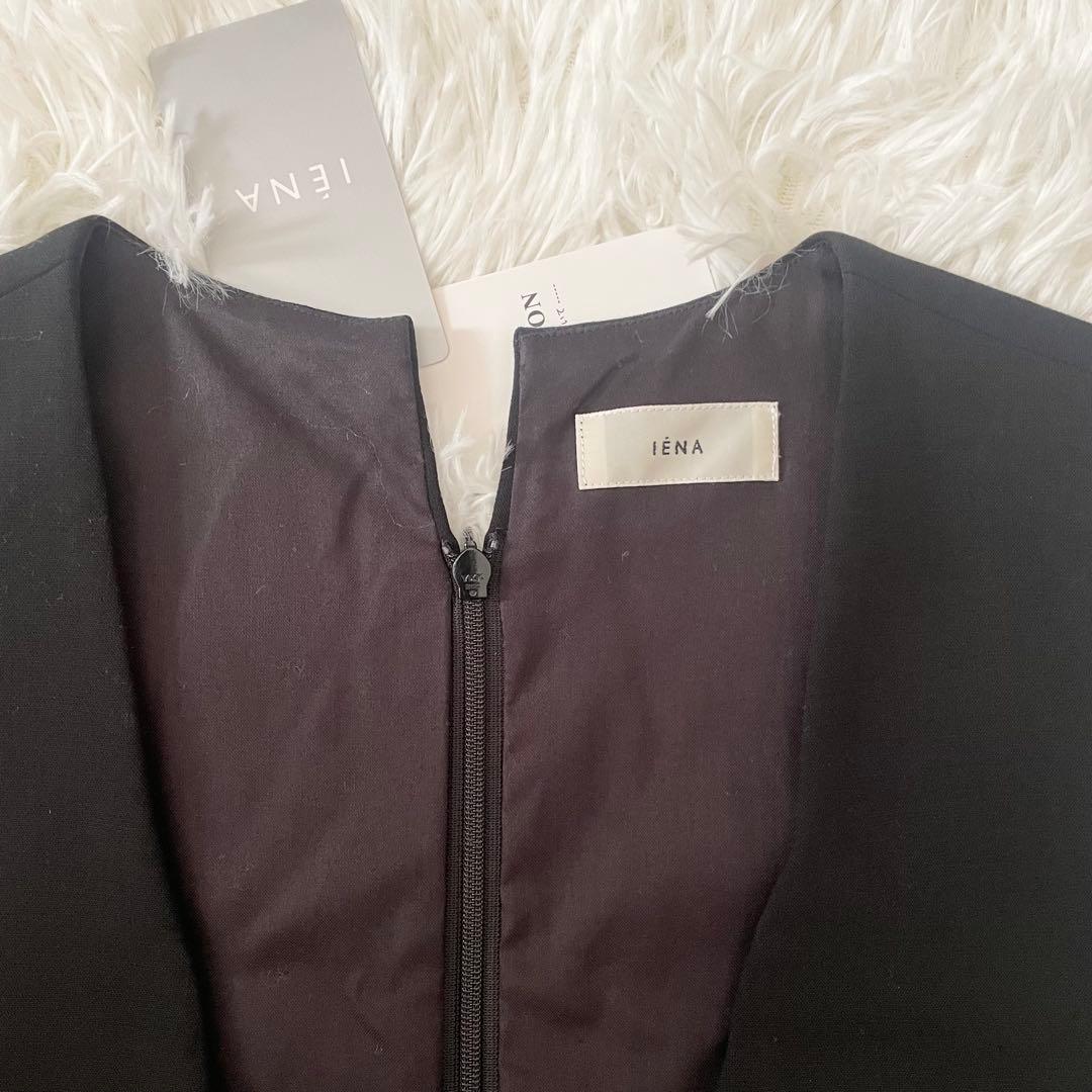 23年　タグ付き　I ENA ジャンパースカート　ブラック　黒　ベイクルーズ