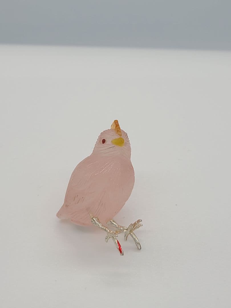 天然石彫刻 にわとり一家