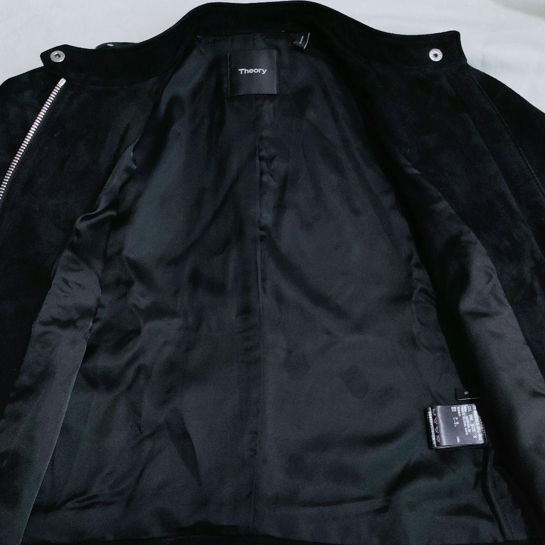 【a021】Theory セオリー 美品 レザー ジャケット 羊革 スエード S