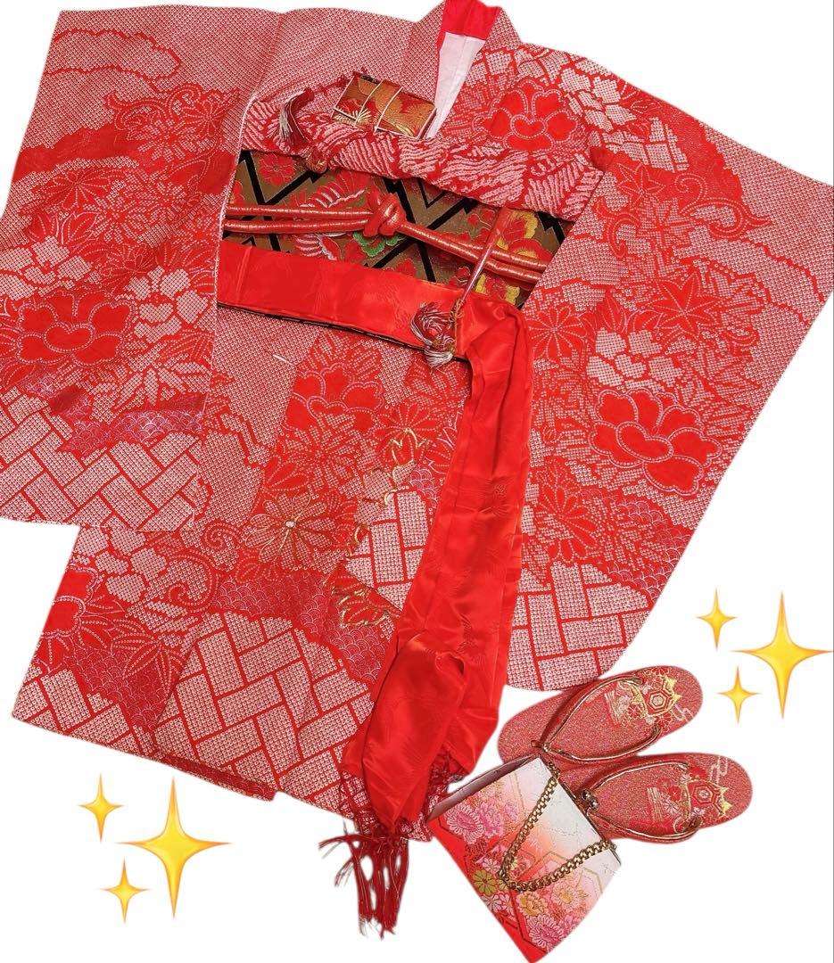 大特価✨七五三 7歳 フルセット 絞り柄