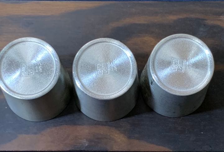 時代 錫製 酒器　骨董品 古美術 錫製 銚子錫半 松竹梅 酒盃