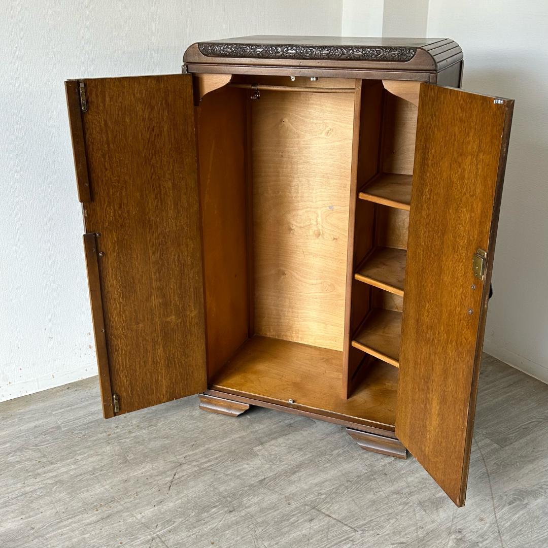 アンティーク 家具 ジェントルマン ワードローブ 英国製 522A