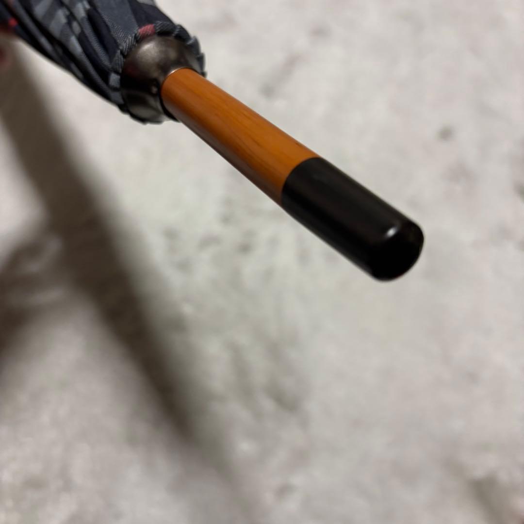 極美品 Burberrys バーバリー 長傘 ノバチェック ネイビー　傘袋あり