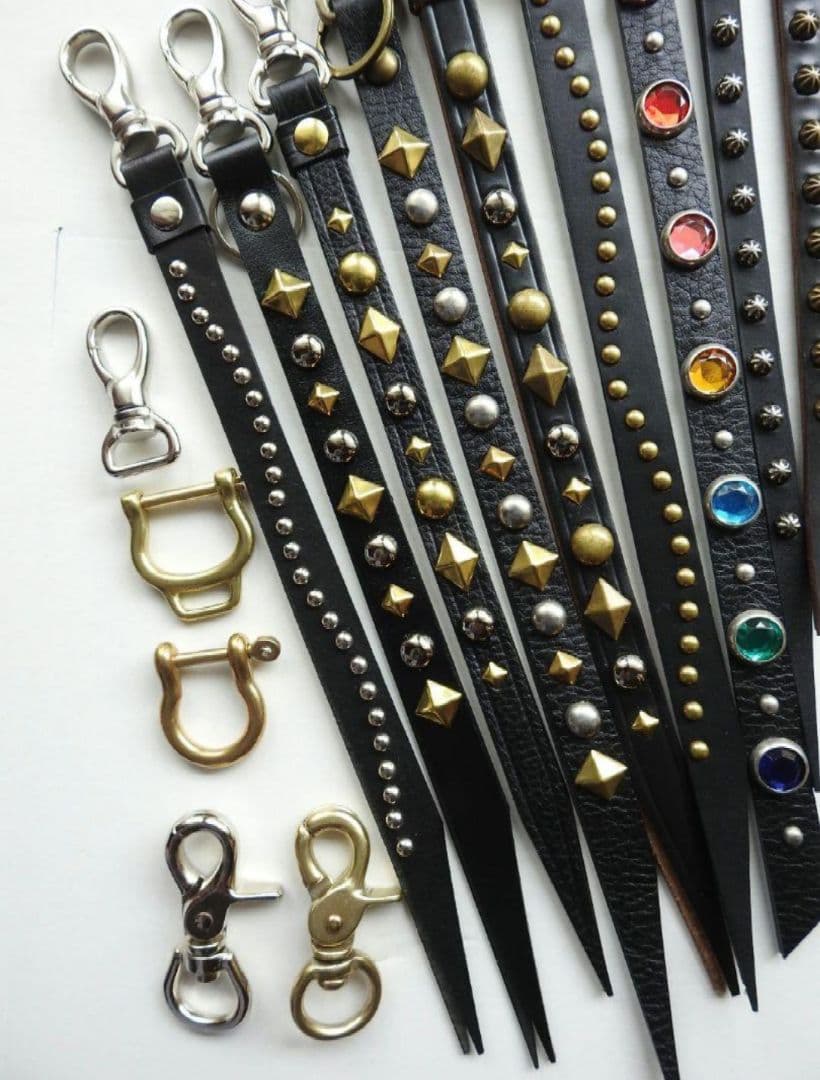 レザーオーダメイドスタッズキーホルダーストラップはこちらからお問い合わせ下さい