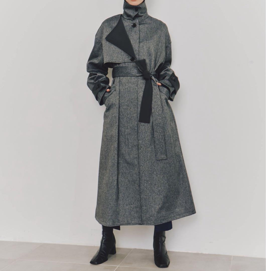 値下げ【新品】Wマテリアルロングコート UNITED TOKYO 新品タグ付き