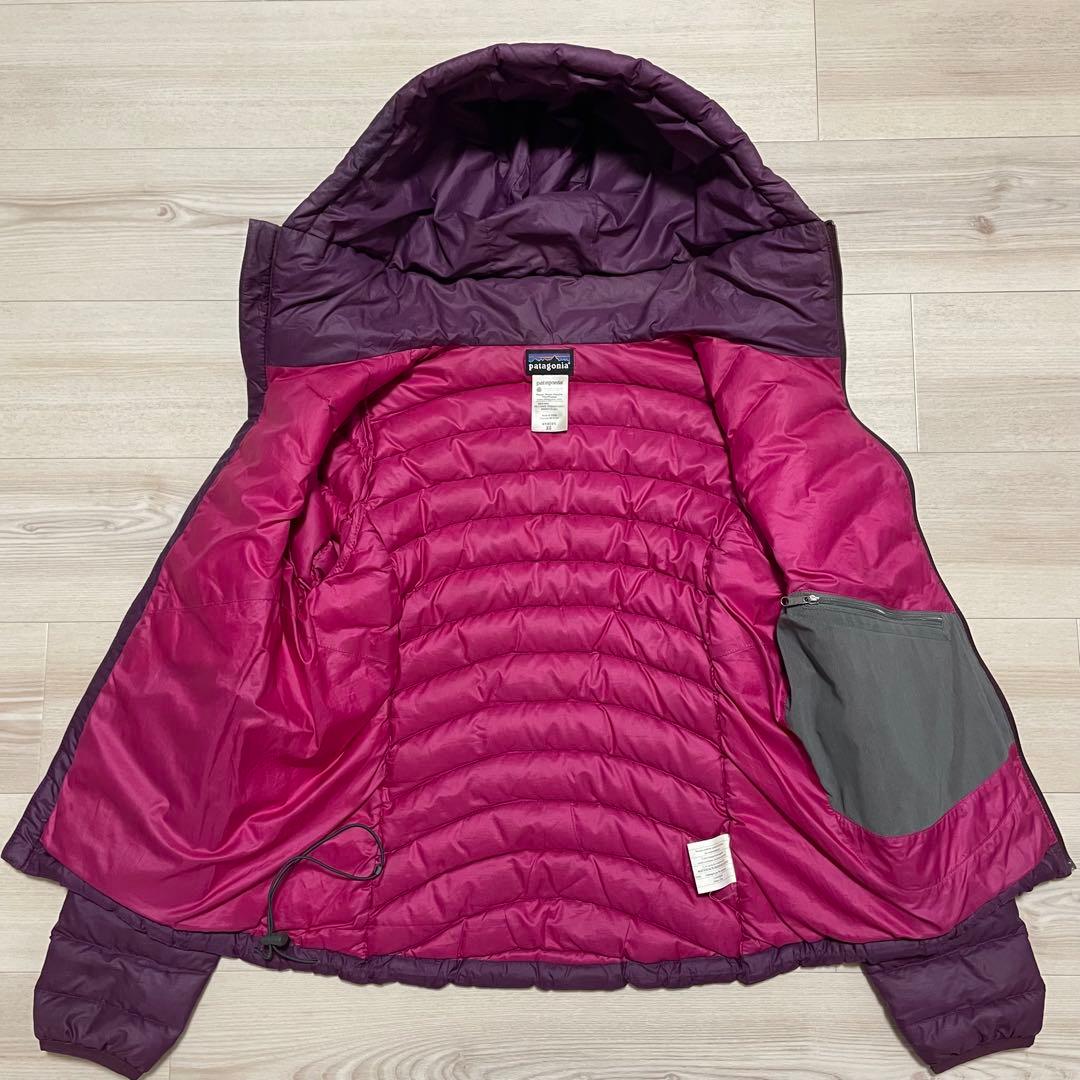 2011年製 patagonia ダウンセーターフーディ 84710 パープル