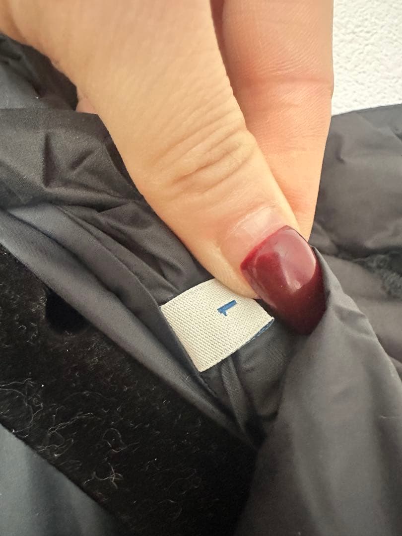 ロングブラックダウンジャケット　サイズ1