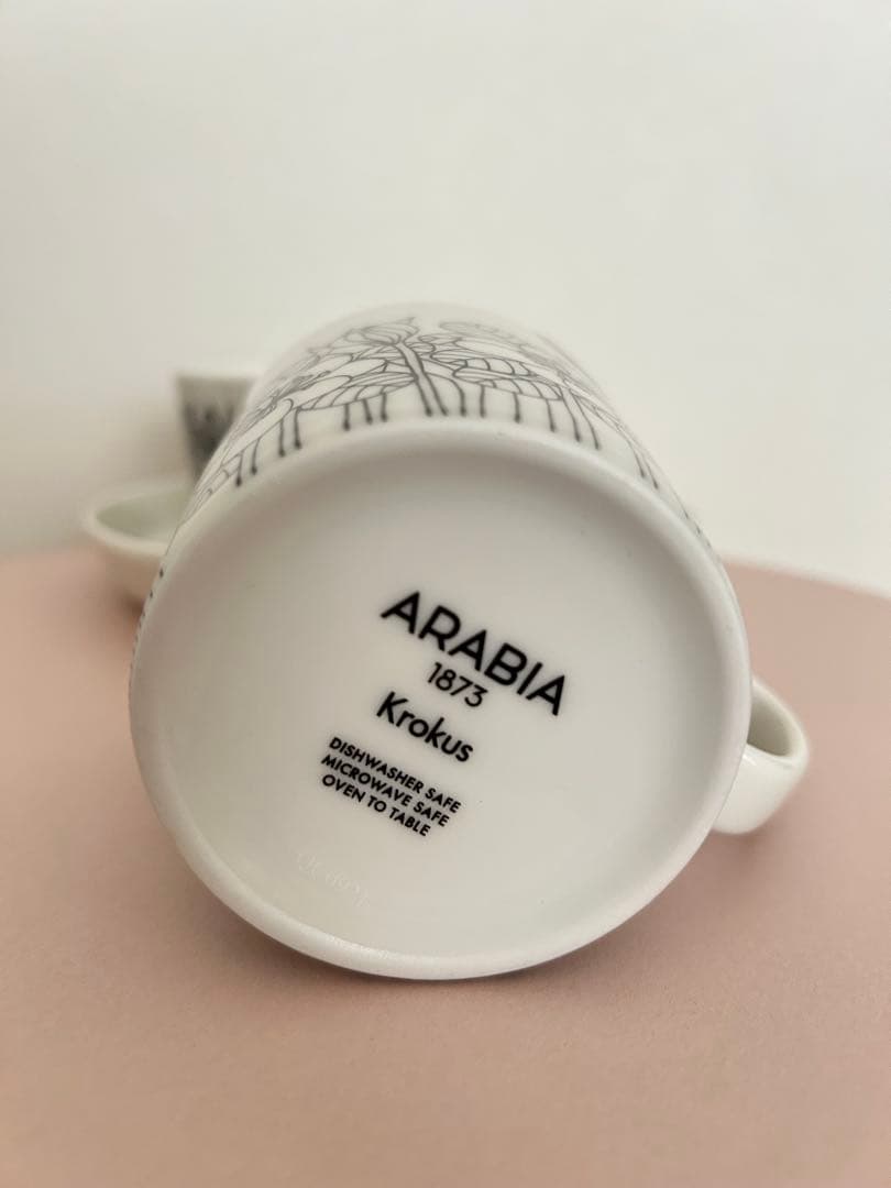 限定セール　♡新品♡ アラビア　クロッカス　ブラック　食器3点セット