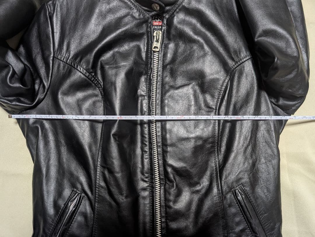 BROOKS ブラックレザーシングルライダースジャケット ヴィンテージ BUCO