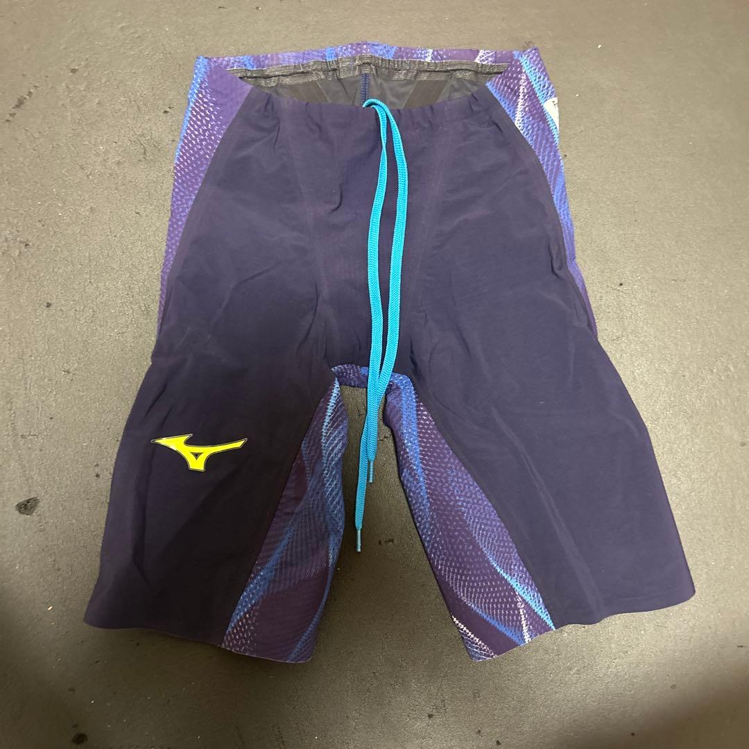 Mizuno 競泳水着 紫/青 グラデーション　高速水着　M