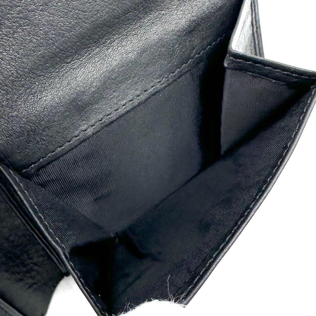 未使用✨ポロ ラルフローレン ２つ折り財布 牛革 ソフトレザー スリム ブラック