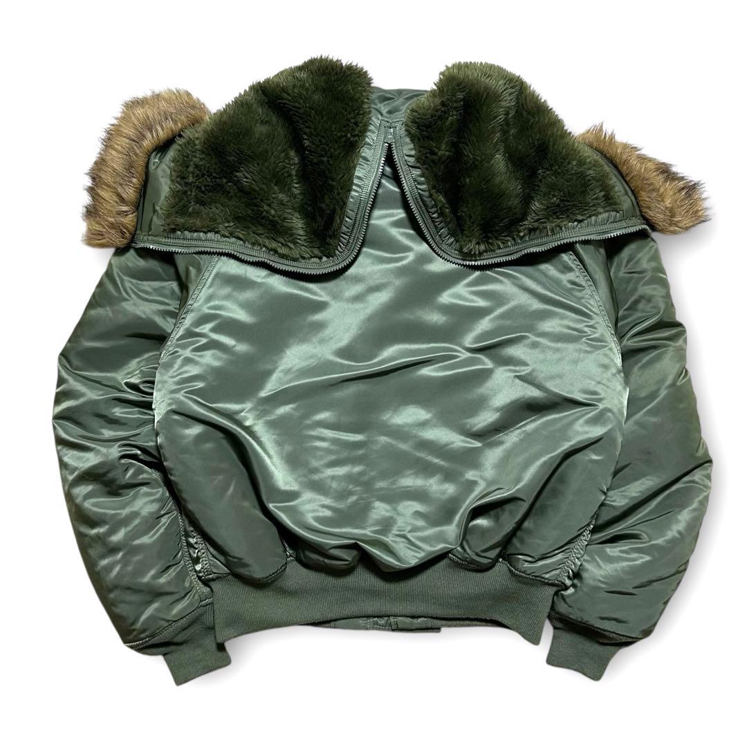 専用！ALPHA INDUSTRIES N2B 短丈 フライトジャケット カーキ