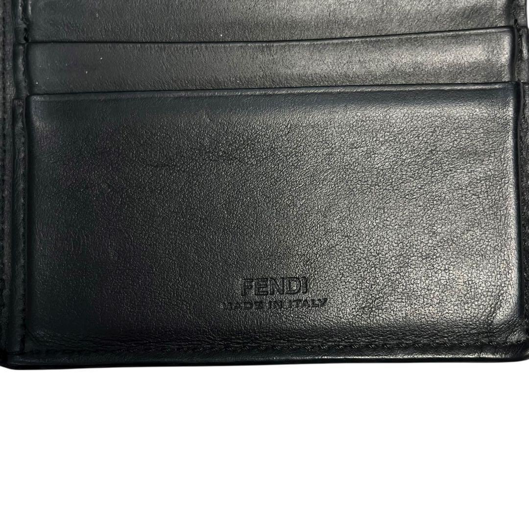 希少✨フェンディ 二つ折り財布 札入れ バグズアイ モンスター 小銭入れ無し