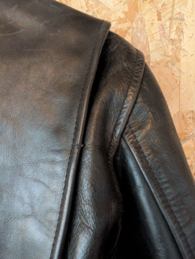 『インデアン』シングルライダースジャケット ブラック Sサイズ相当