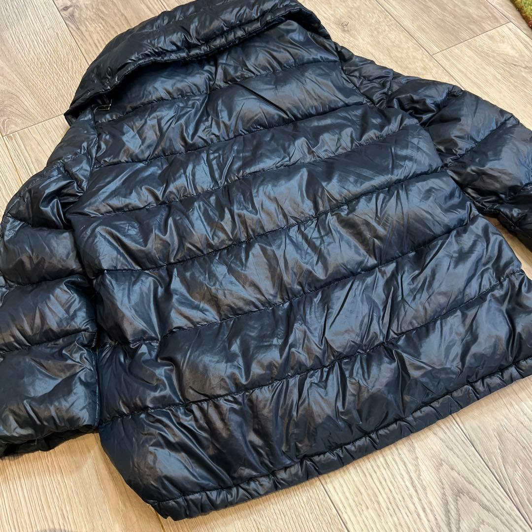 HERNO ダウン レディース M 美シルエット 濃紺 正規品 上品 軽量ラスト