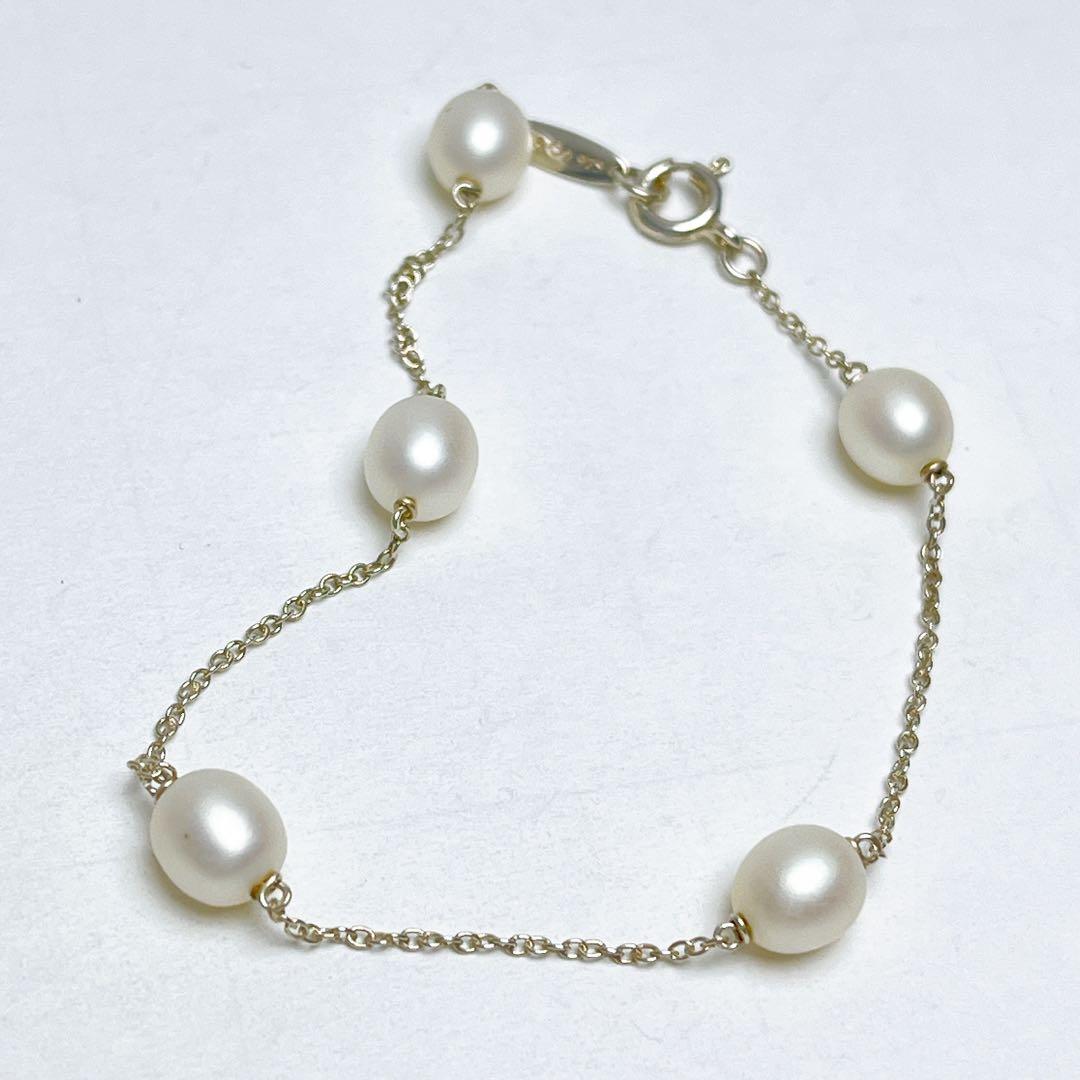 ティファニー　パール　バイザヤード　ブレスレット　925 5連