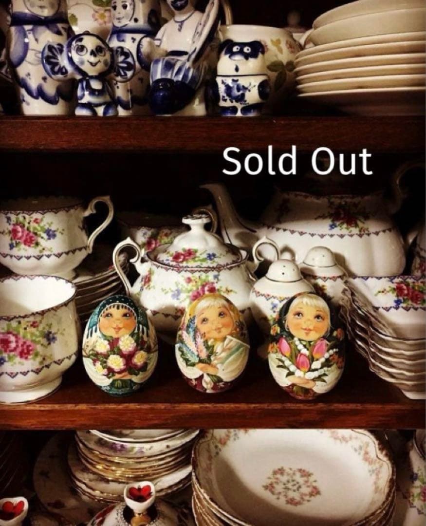 ロシア雑貨☆マトリョーシカ(3P)スベトラーナ・ニコラエワ作