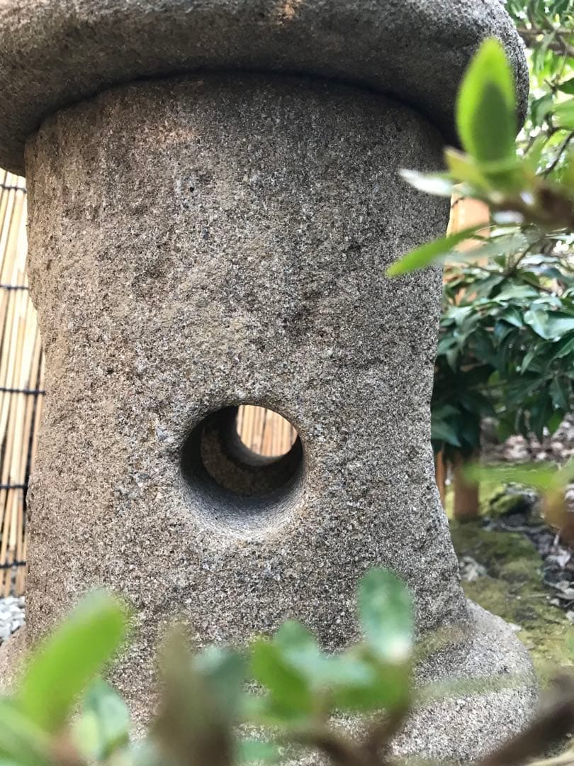 【天然自然石・石灯篭・露地庭灯篭・坪庭灯篭】庭石オブジェ置物ガーデニング造園坪庭
