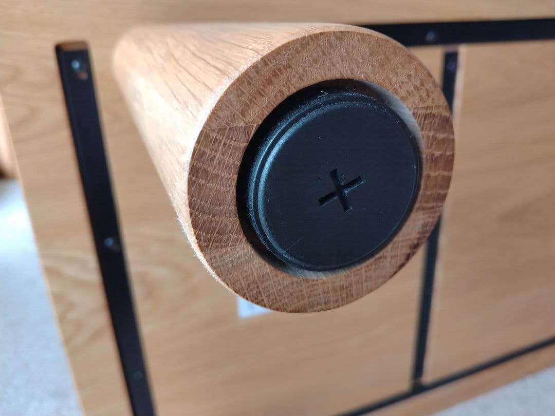 【極美品】MUJI無印良品 板と脚でできたローテーブル/オーク材/センター机座卓