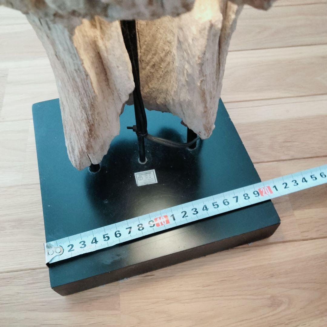 フロアスタンド　アート　車軸　木製　アフリカンアート