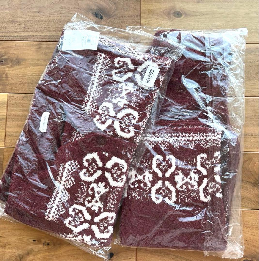 【新品未使用】スナイデルホーム ノルディック 上下セット レッド赤