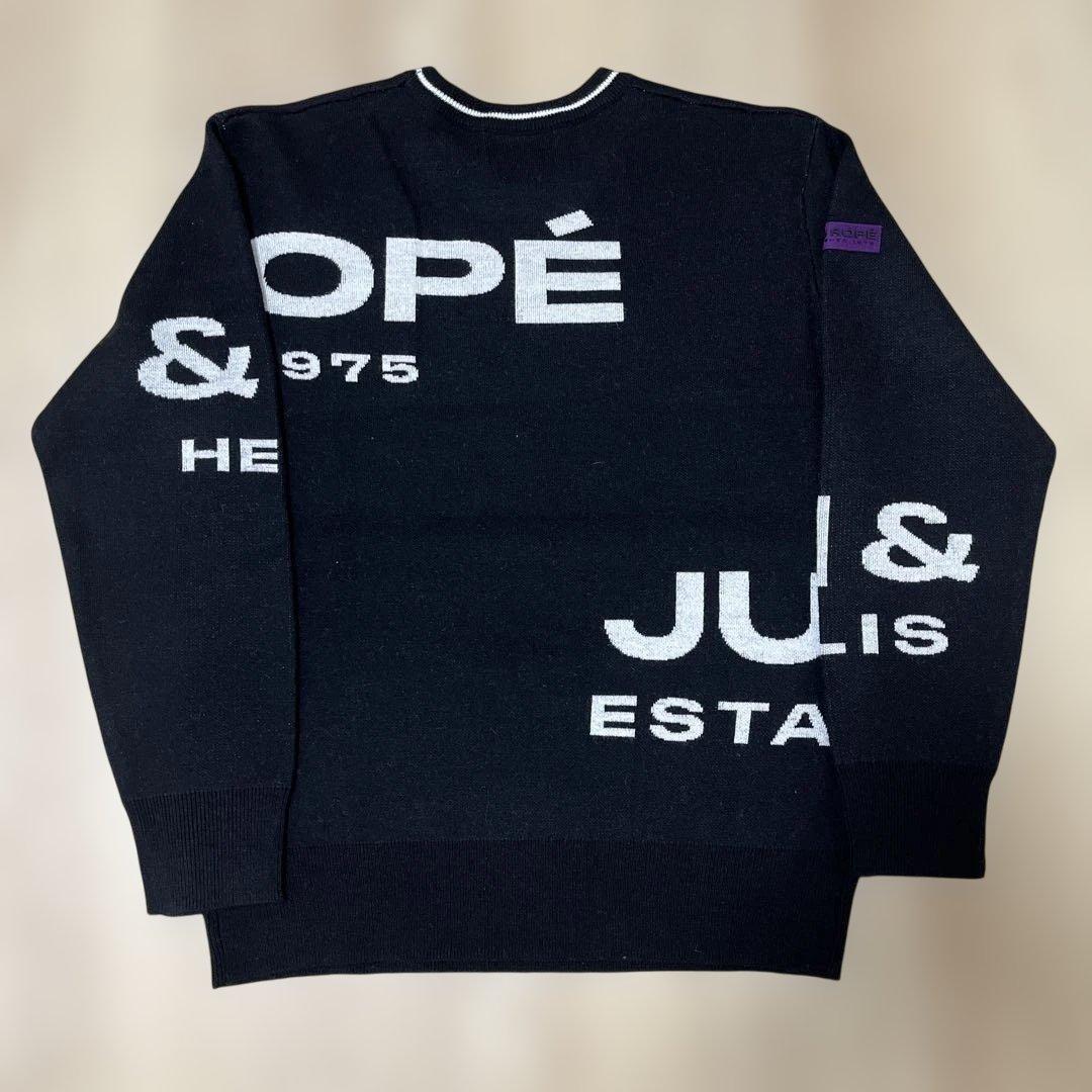 【美品】jun&rope ビックロゴ　ニット　セーター