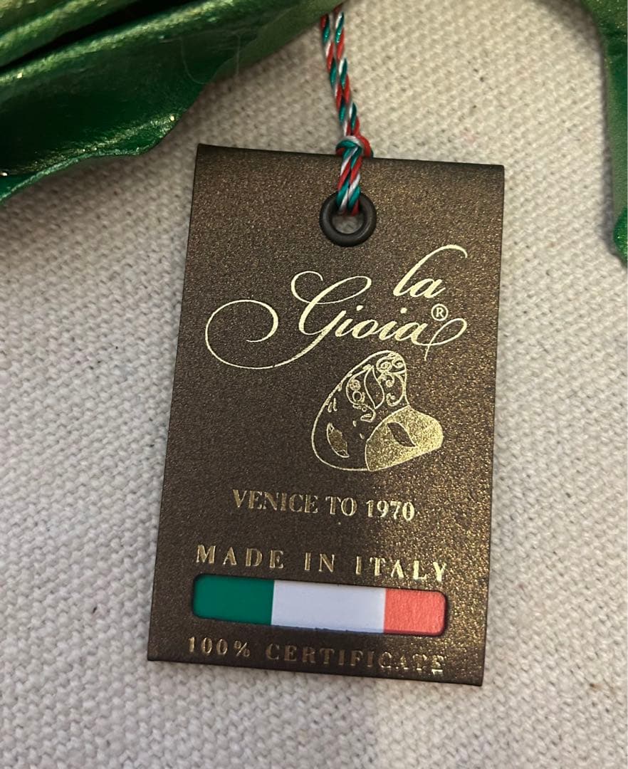 ムラーノ製　ベネチアングラス高級イタリア 壁飾り ベネチアンマスク