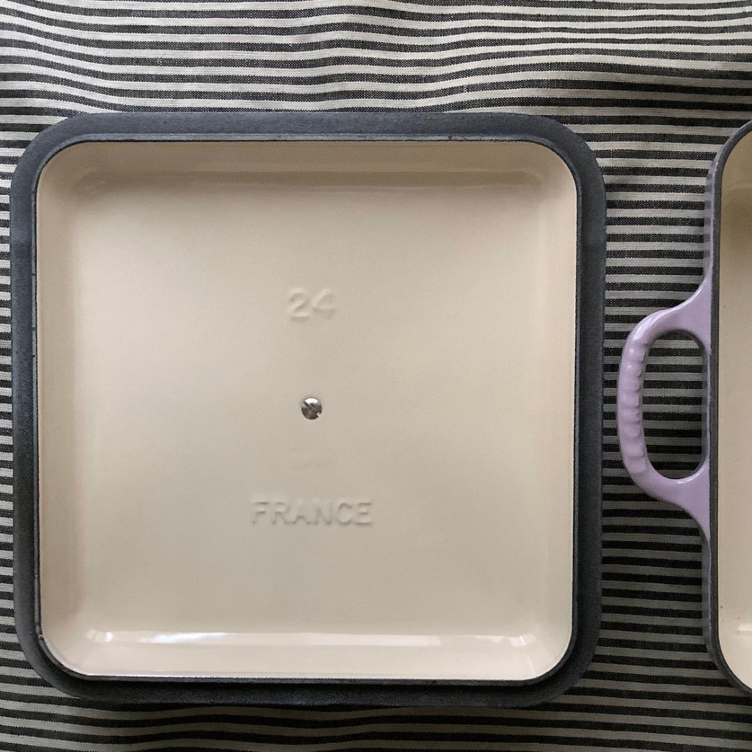 【ルクルーゼジャポン正規品】ココットキャレ/ スクエアココット24センチ