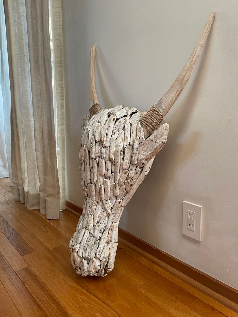 壁掛けオブジェ バッファロー 水牛 インテリア 北欧 北米