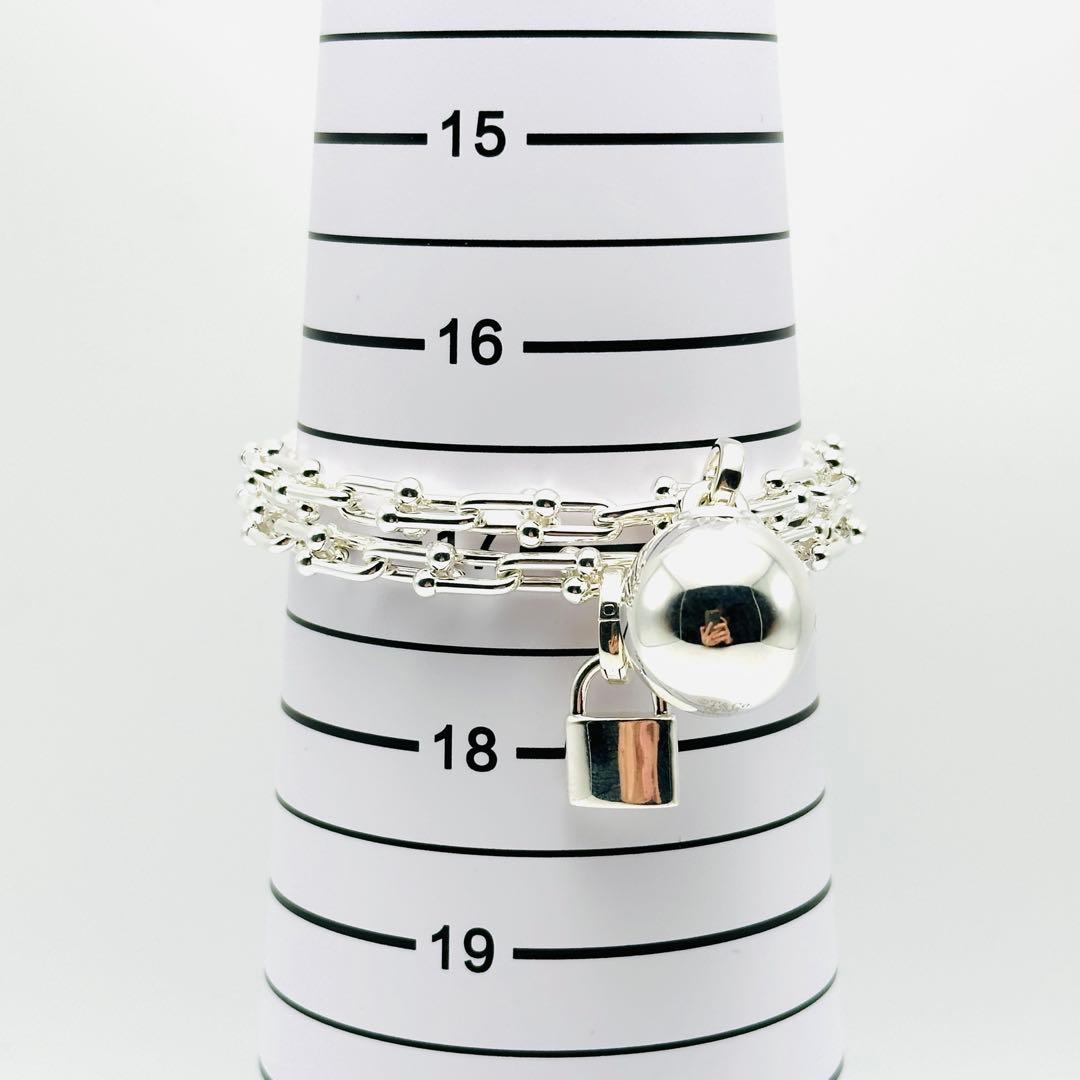 Tiffany ハードウェア　スモール　ラップ　ブレスレット　ラージ　Ag925