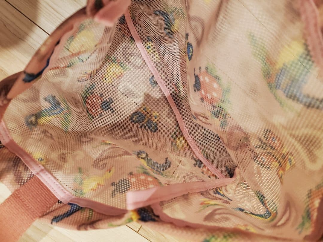 ♡⭐フェイラー　FEILER ハイジ ペイズリー ピンクメッシュバッグ