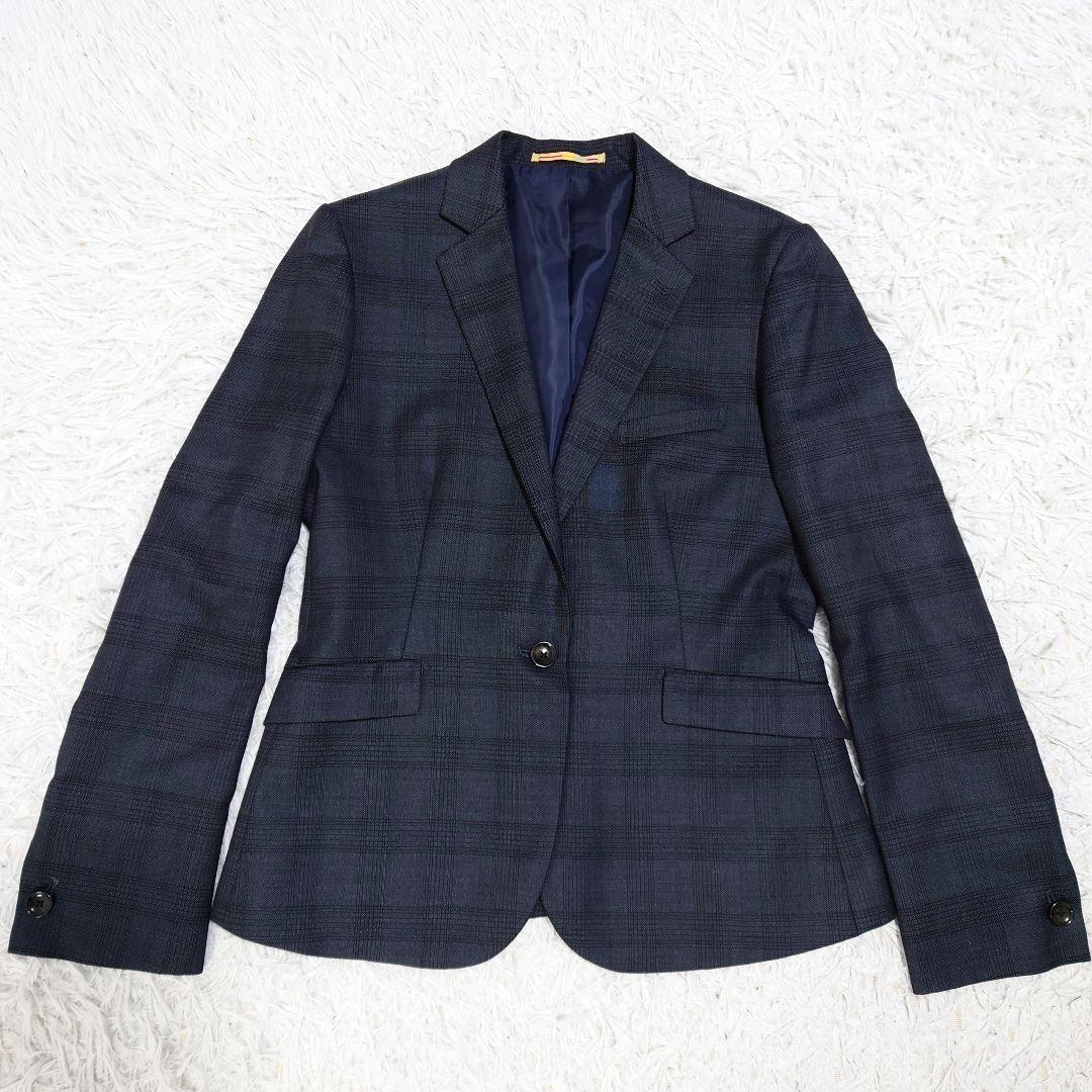 希少　大きいサイズ　オリヒカ　パンツスーツ　グレー　グレンチェック　上11下13