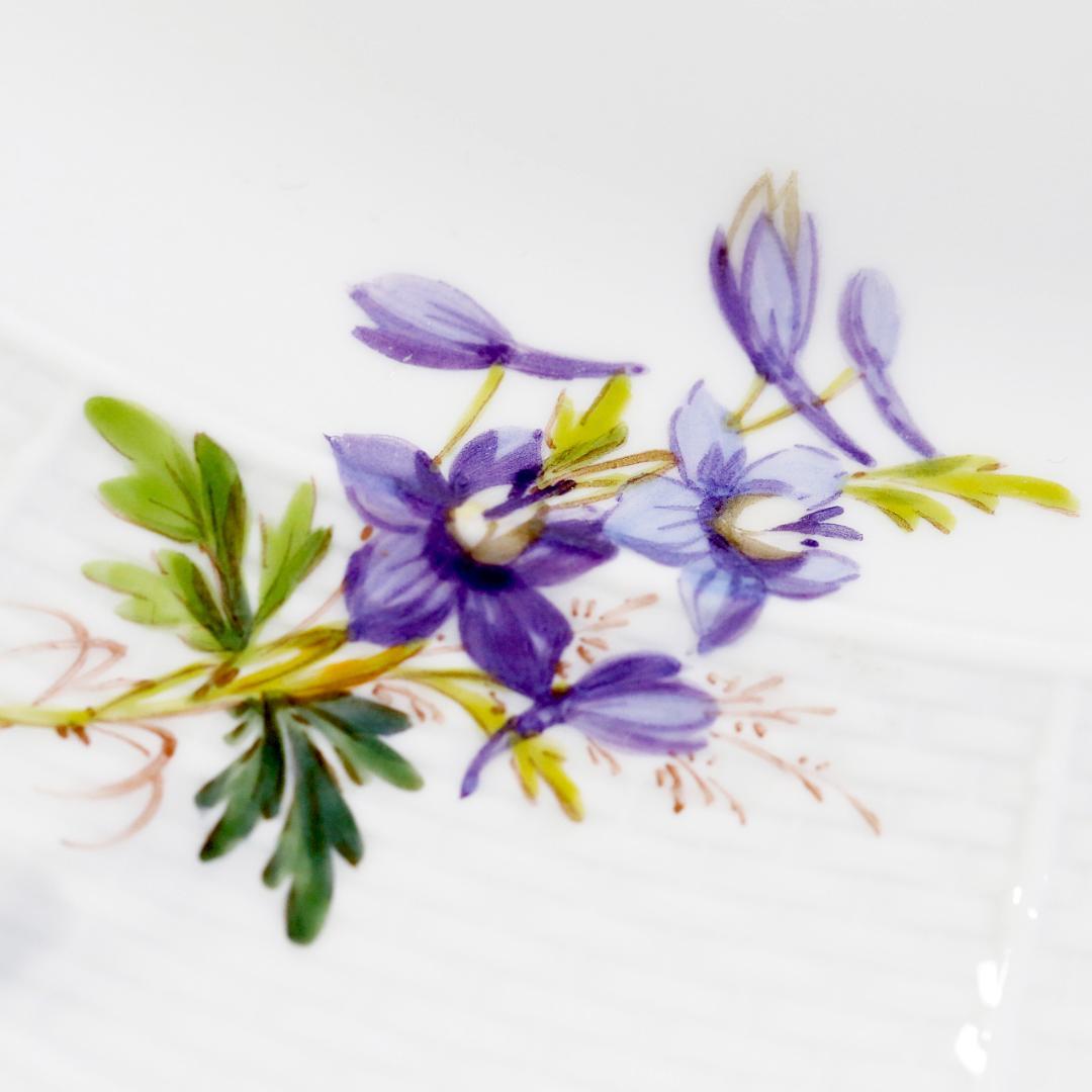 【美品 １級品】マイセン 最高峰 自然主義 オーバルプレート オツィエ レリーフ