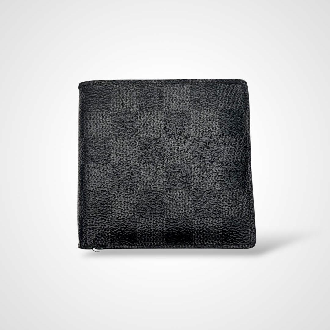 ルイヴィトン ダミエ グラフィット ポルトフォイユマルコ 二つ折り財布 男女兼用