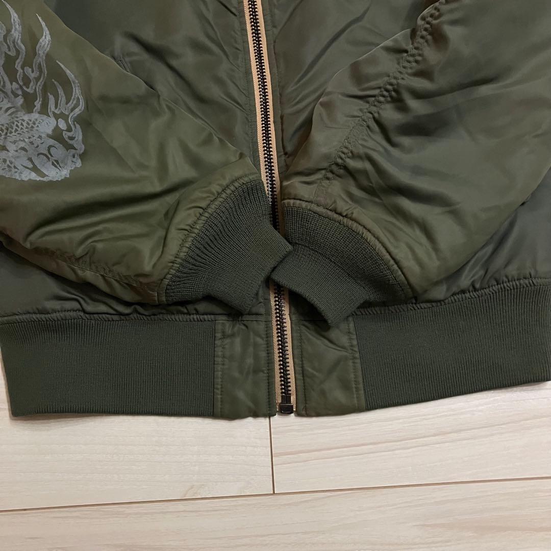 AVIREX アヴィレックス MA-1 フライトジャケット スカル　ドラゴン