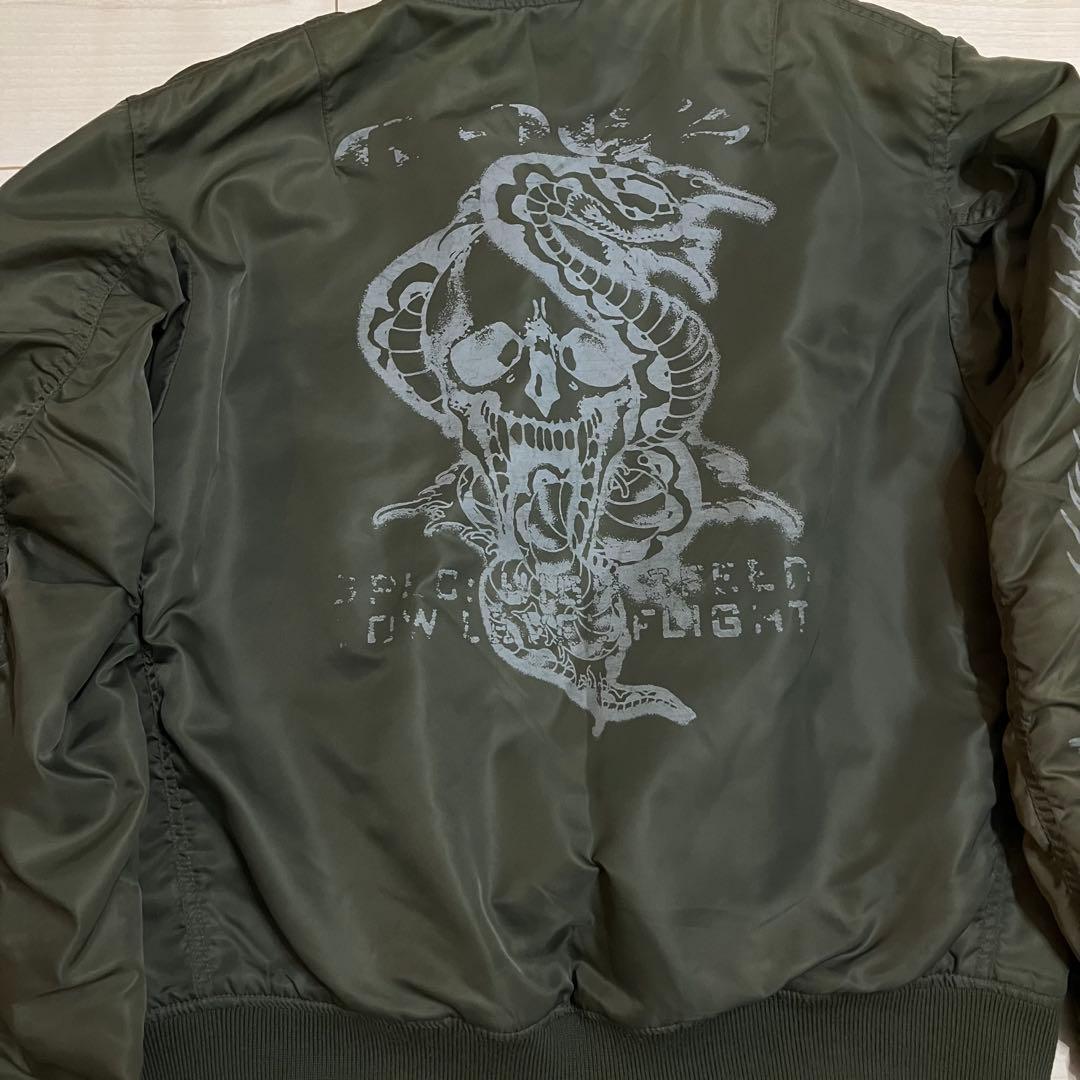 AVIREX アヴィレックス MA-1 フライトジャケット スカル　ドラゴン