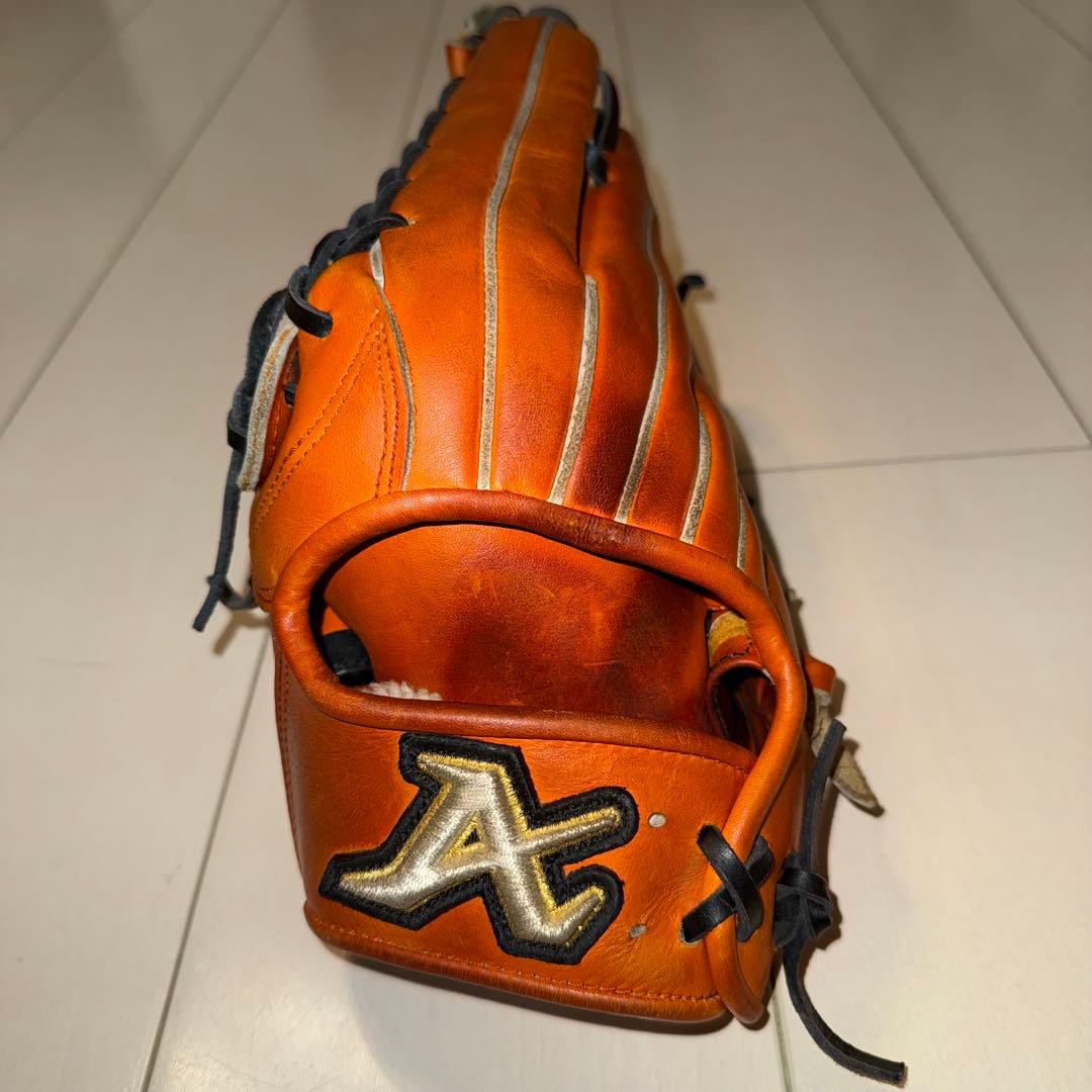 ATOM 硬式グローブ 左利き用　オレンジ