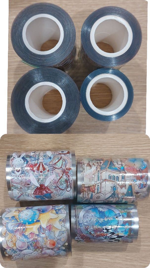 マスキングテープH　中古４点　お城　風船　杖　ステッキ