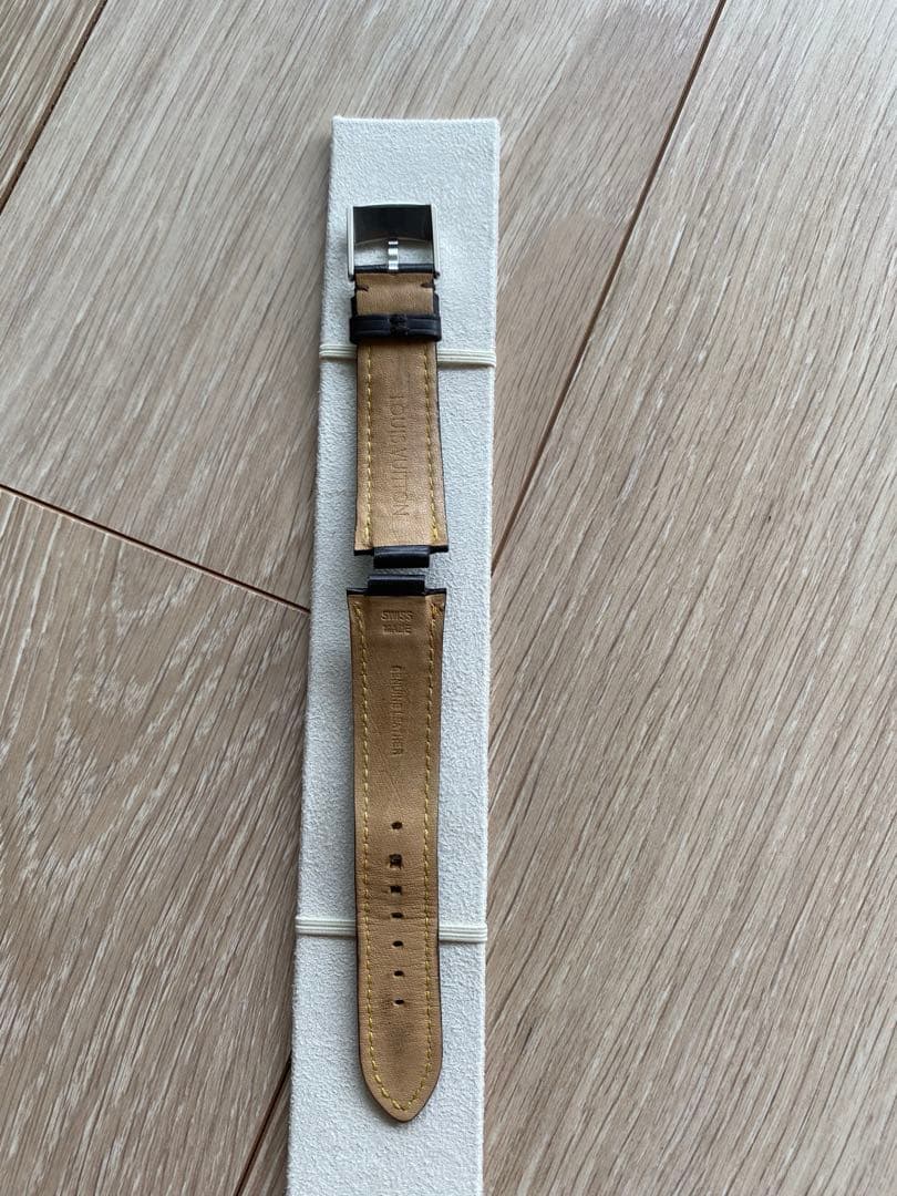 LOUIS VUITTON ダークブラウンレザー　時計ベルト　ルイヴィトン