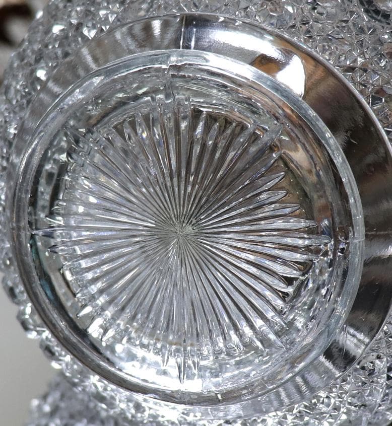 オールド・バカラ 激レア ブロンズ蓋付き 大型 キャンディボックス ディアマン