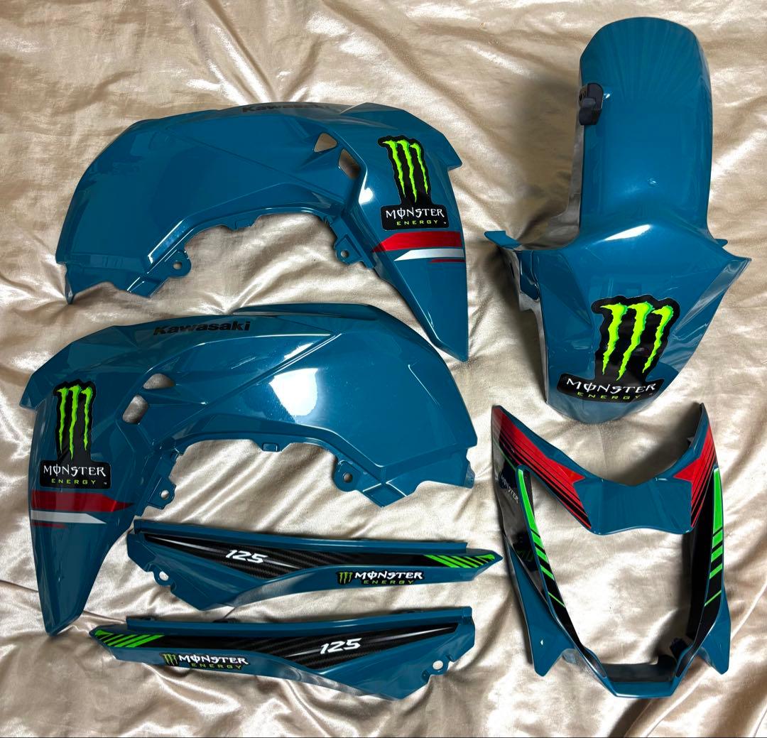 Kawasaki Z125PROカウルセット Monster Energy 仕様