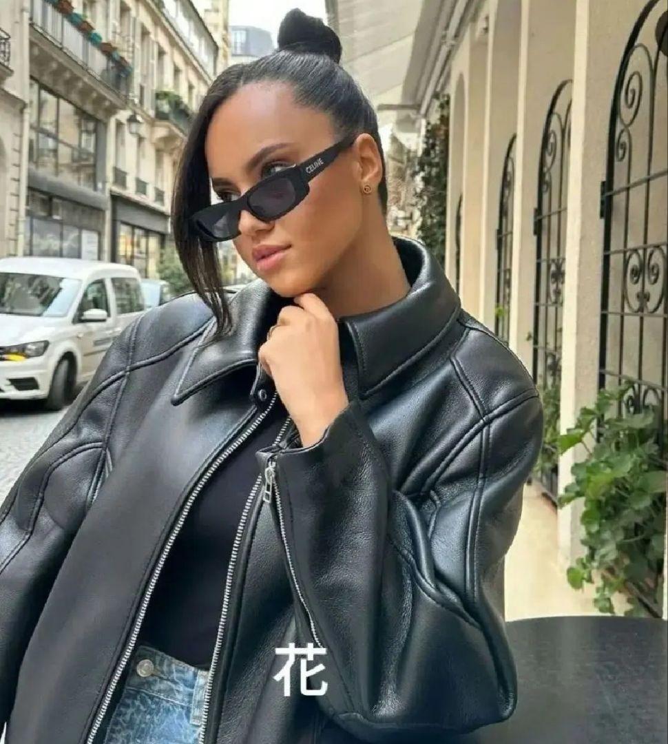 ena新品ZARA♥ZW COLLECTION完売フェイクレザージャケット