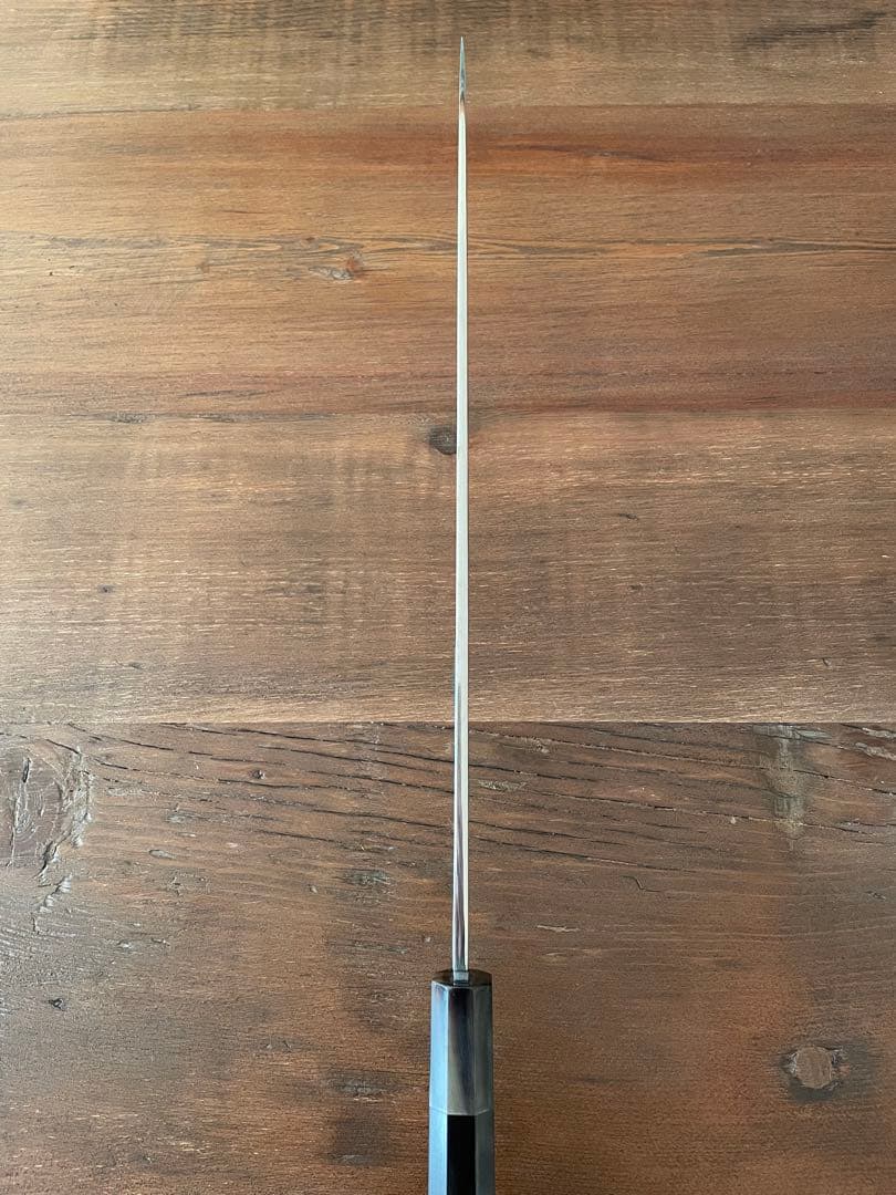 沖芝正國 柳刃 三本杉 水焼本焼尺寸五分