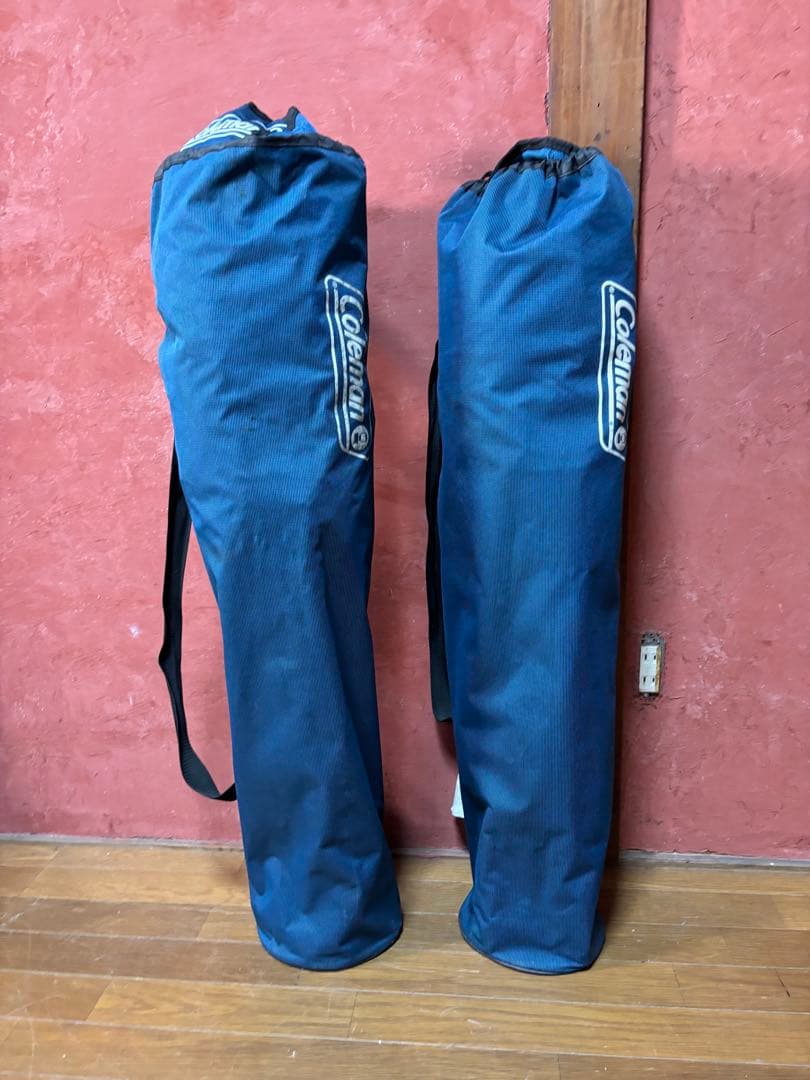 Coleman クーラー付きクアッドチェアネイビー 折りたたみチェア 2脚セット