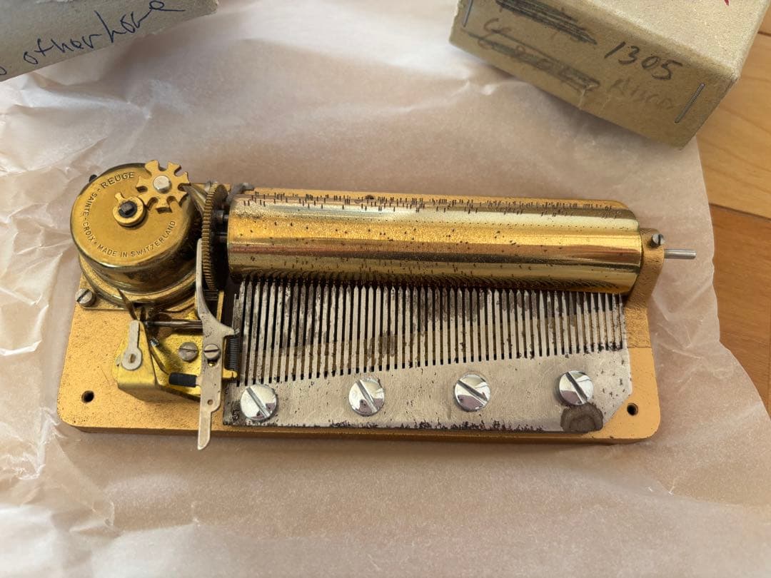 ⚠️メカのみ⚠️リュージュ　Reuge　50弁4パート　オルゴール　1305ABCD