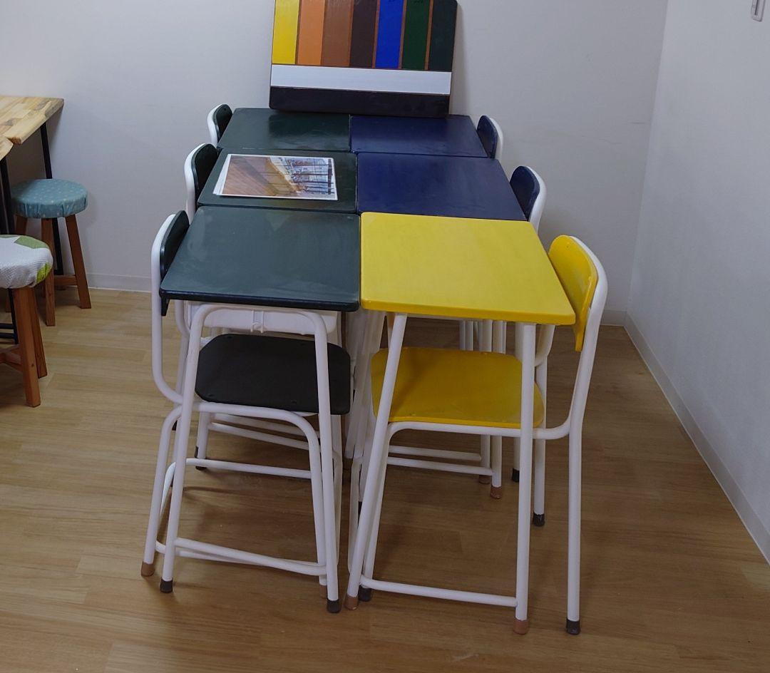 学校の机セットをリメイクしました。