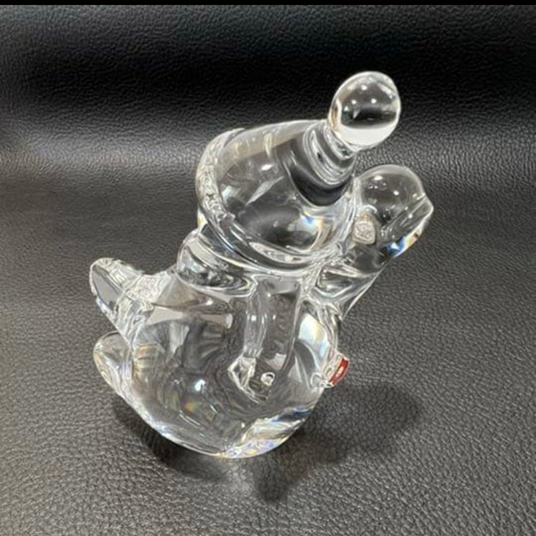 Baccarat バカラ　クリスマス　オブジェ　置き物 スノーマン クリア