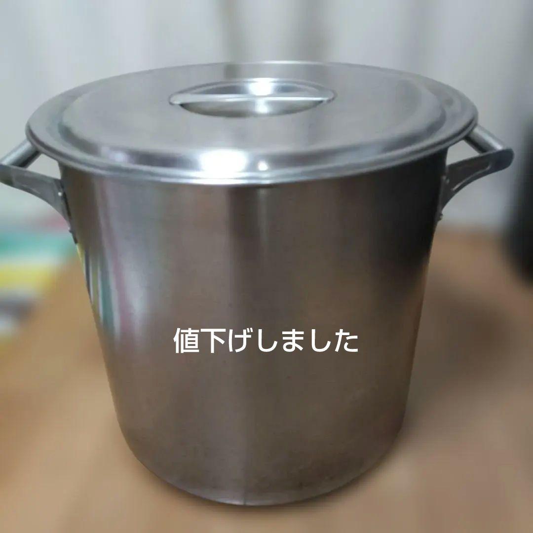 ③ステンレス寸胴鍋　42cm　大容量　業務用