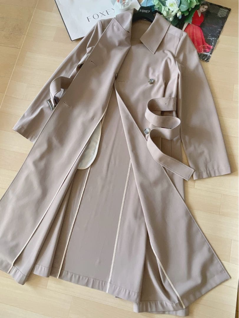 極美品！FOXEYモダントレンチコート　40 Rene foxeyフォクシー